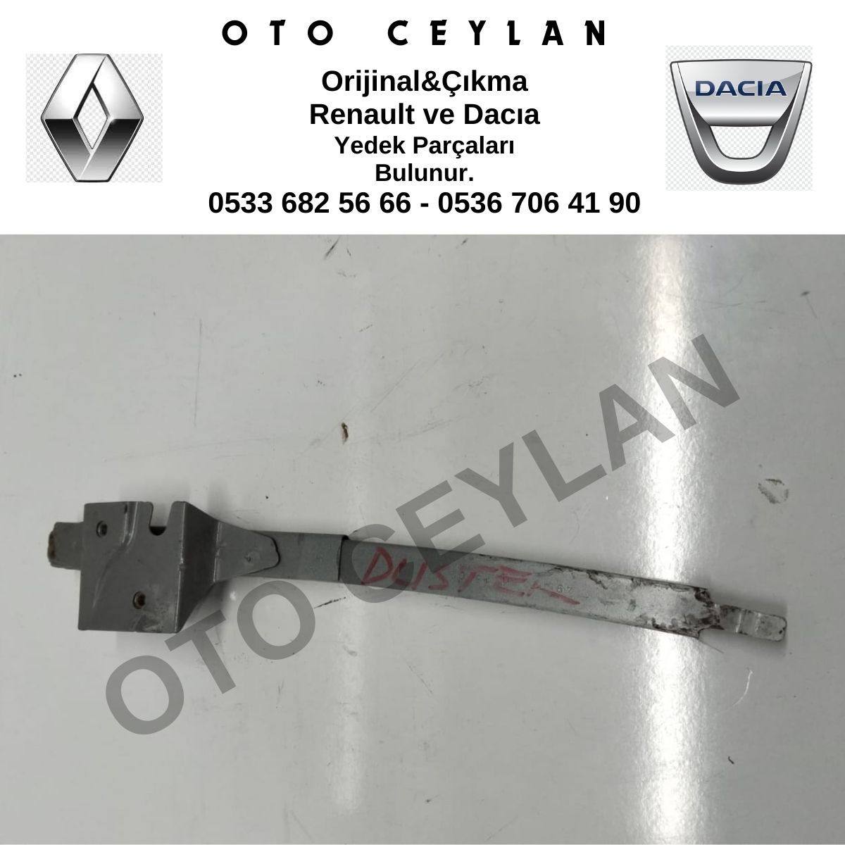 8200495997 2022 Duster Kapı Cam Direği Orijinal Çıkma