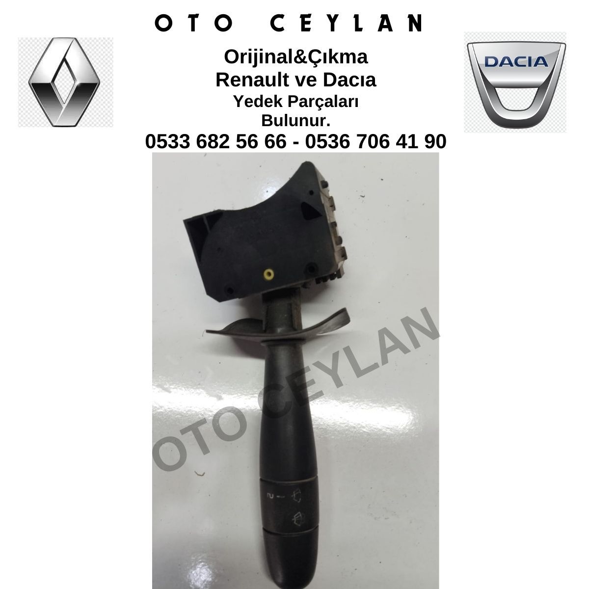 8200375336 Logan Silecek Kumanda Kolu Orijinal Çıkma