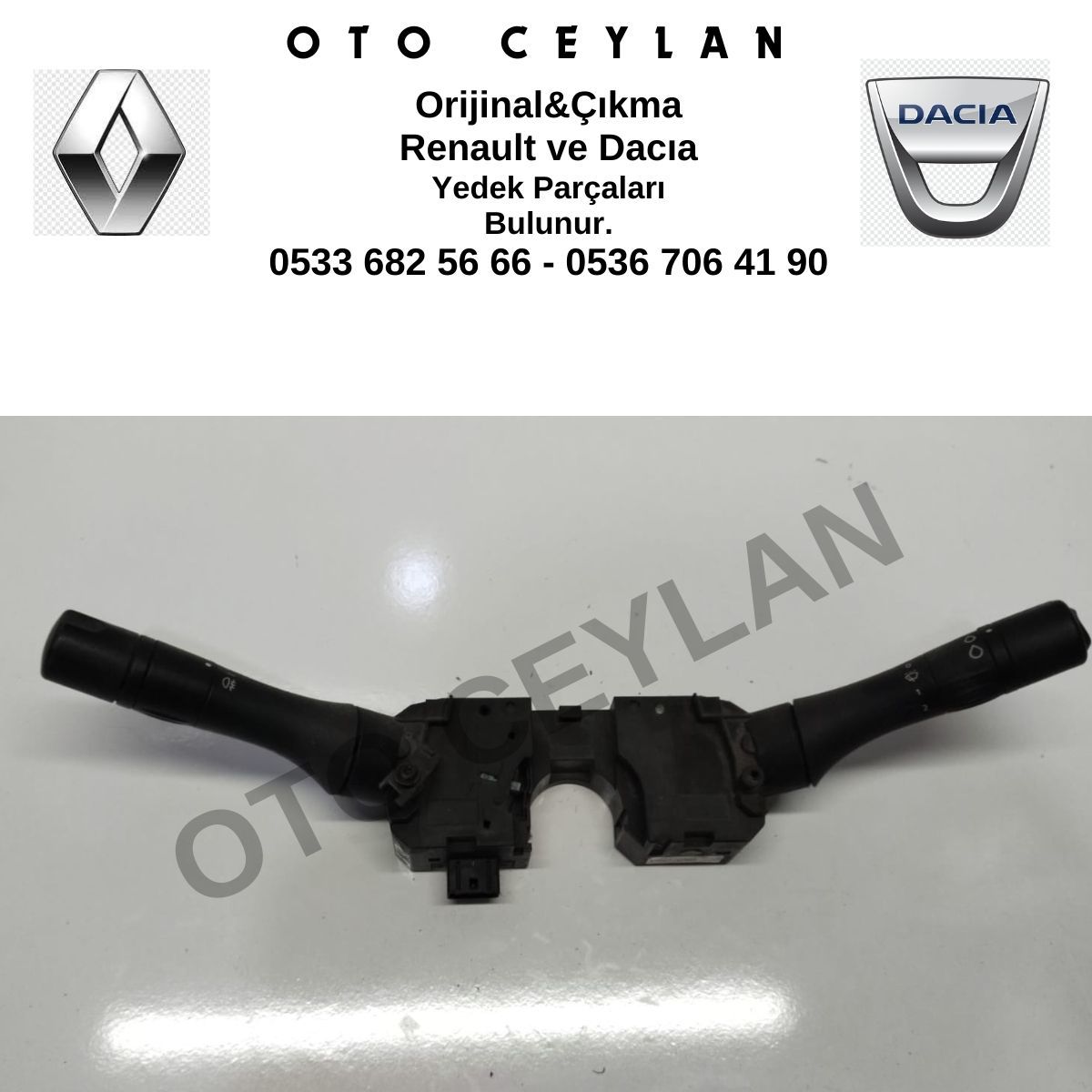 255670039R Fluence Far Silecek Kumanda Kolu Orijinal Çıkma