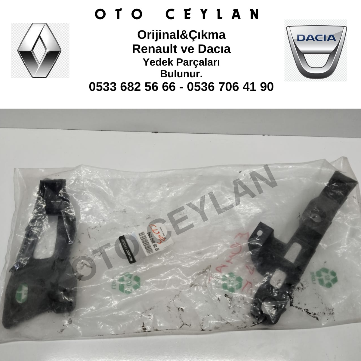 8200800090 Clıo 3 Sol Ön Tampon Braketi Sıfır Orijinal