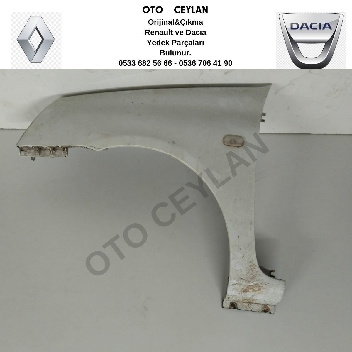 7701473448 Clıo Sol Ön Çamurluk Çıkma