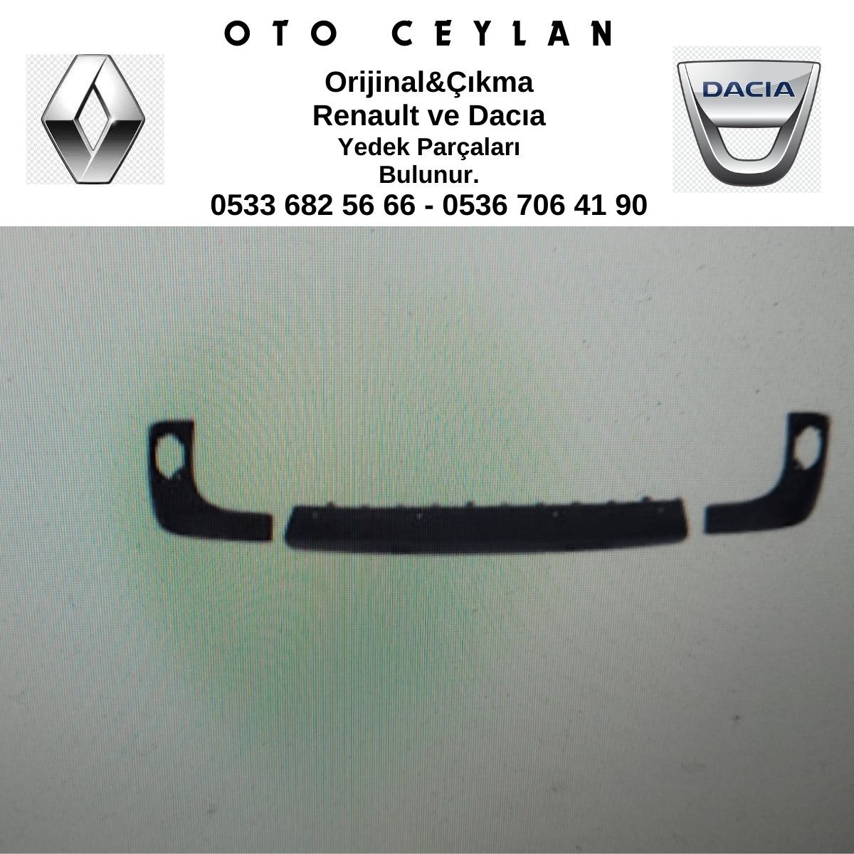 7701478199 KANGOO 3 ARKA TAMPON BANDI SIFIR ORİJİNAL