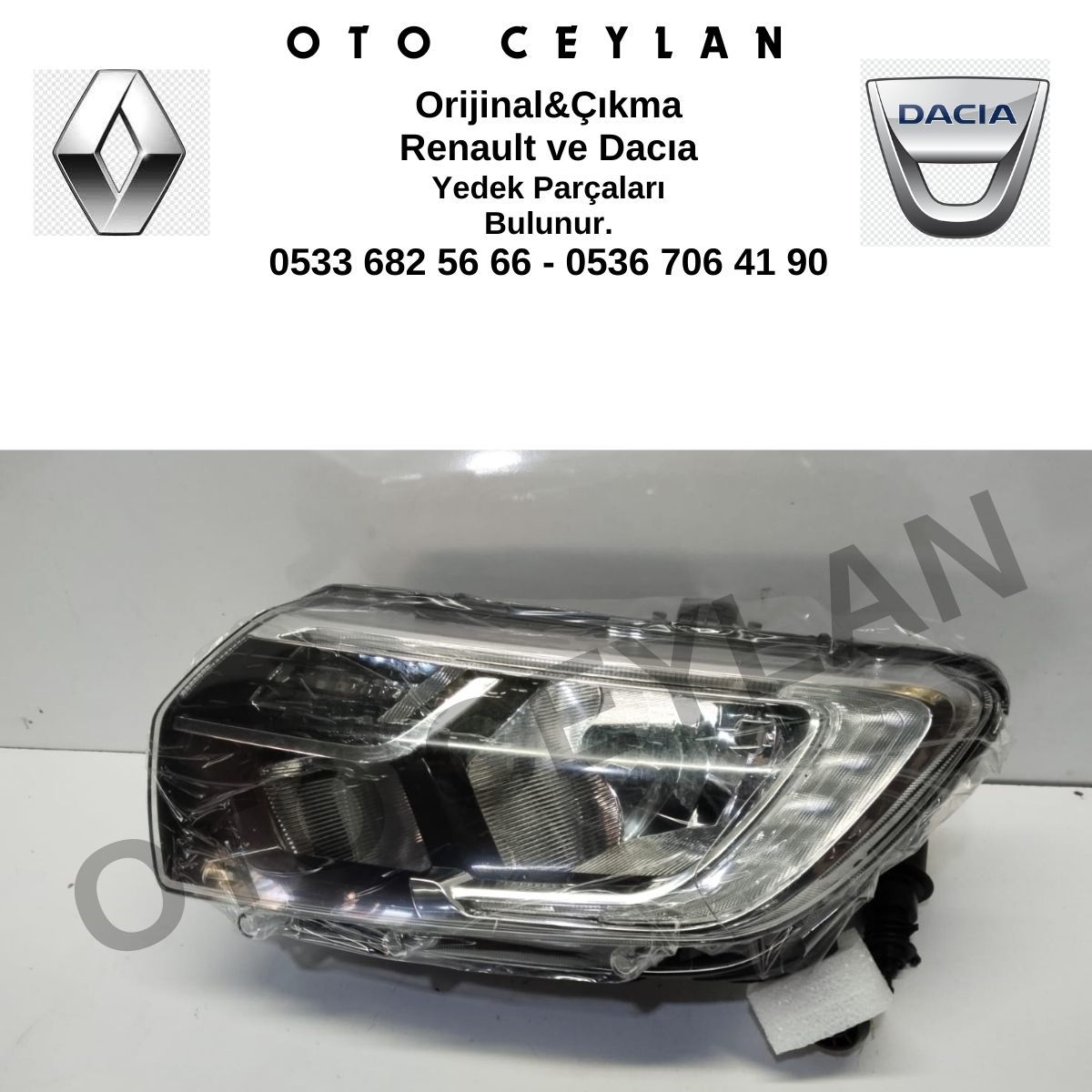 260606236R AYF 404535 Clio Symbol Sol Far Ledli Manuel Sıfır Ayfar Marka Yan Sanayi