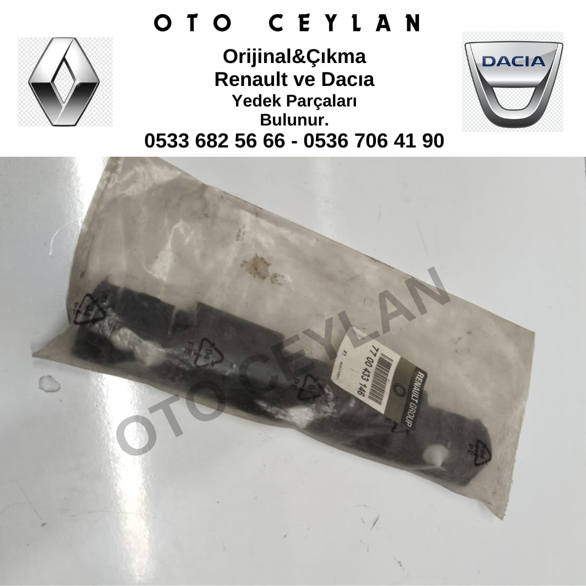 7700433146 Clıo Arka Tampon Ayağı Sıfır Orijinal