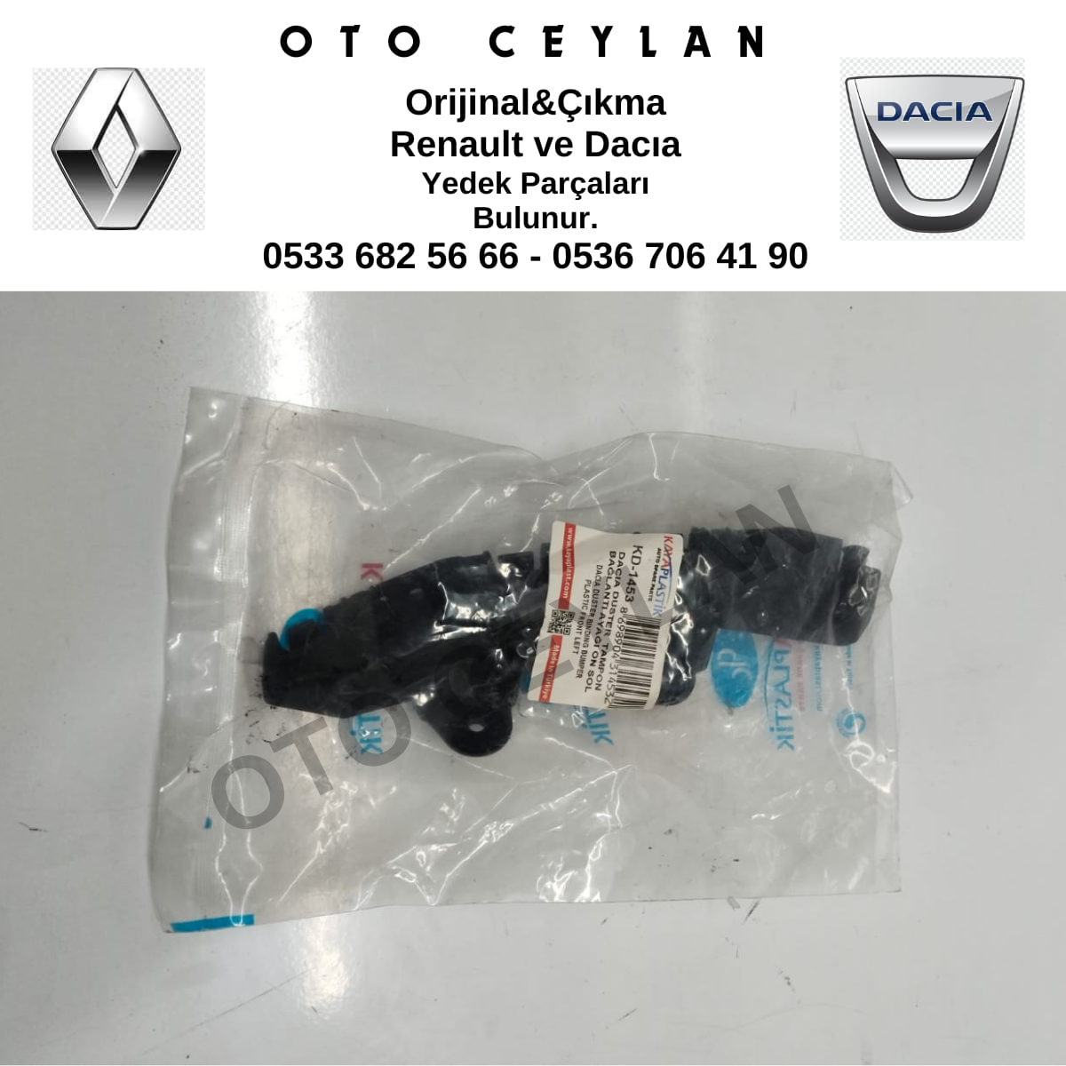 KD-1453 Duster Sol Ön Tampon Bağlantı Ayağı Yerli Üretim