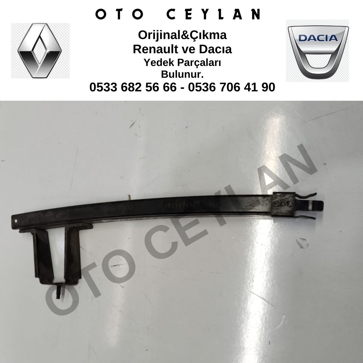 802407459R Fluence Sağ Ön Cam Kapı Direği Orijinal Çıkma