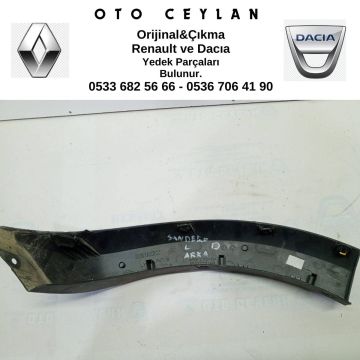 S50772238R Sandero Stepway Sol Arka Tampon Kaplaması Çıkma Orjinal