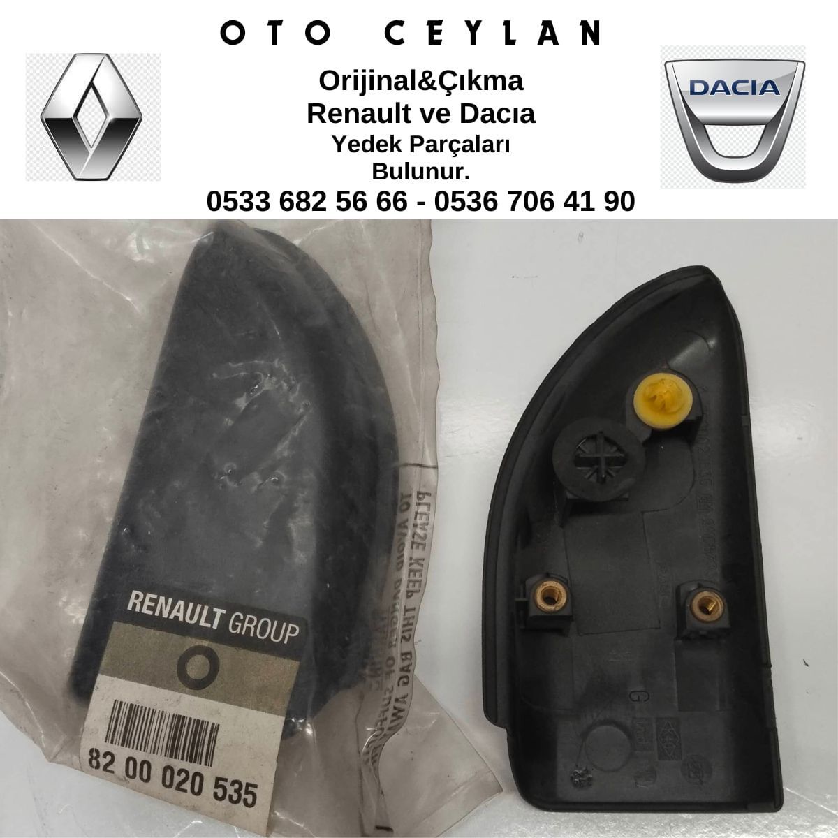 8200020535 Trafic Sürgülü Kapı Uç Kapağı Sıfır Orjinal