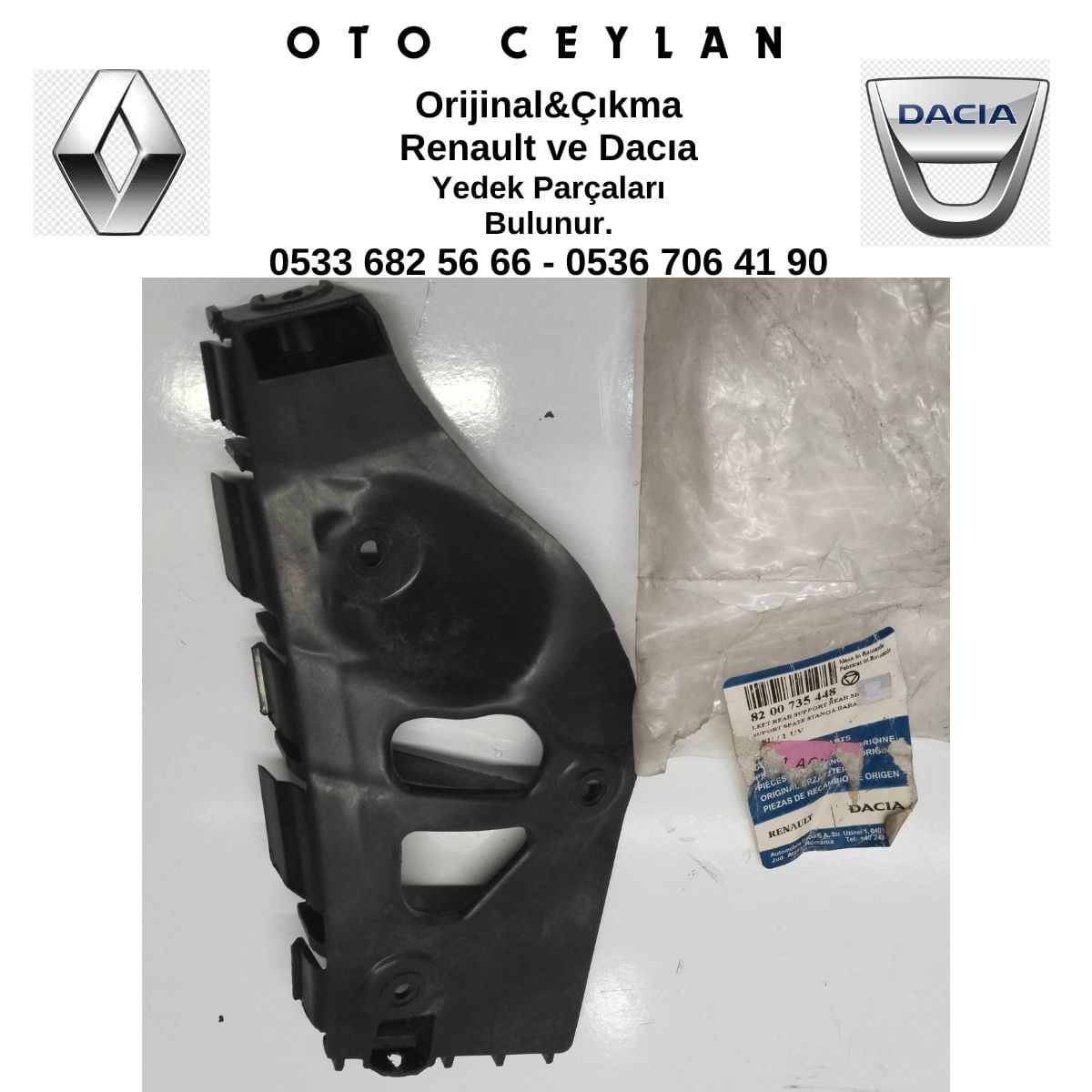 8200735448 Y.M Sandero Tampon Bağlantı Ayağı Sıfır Orjinal