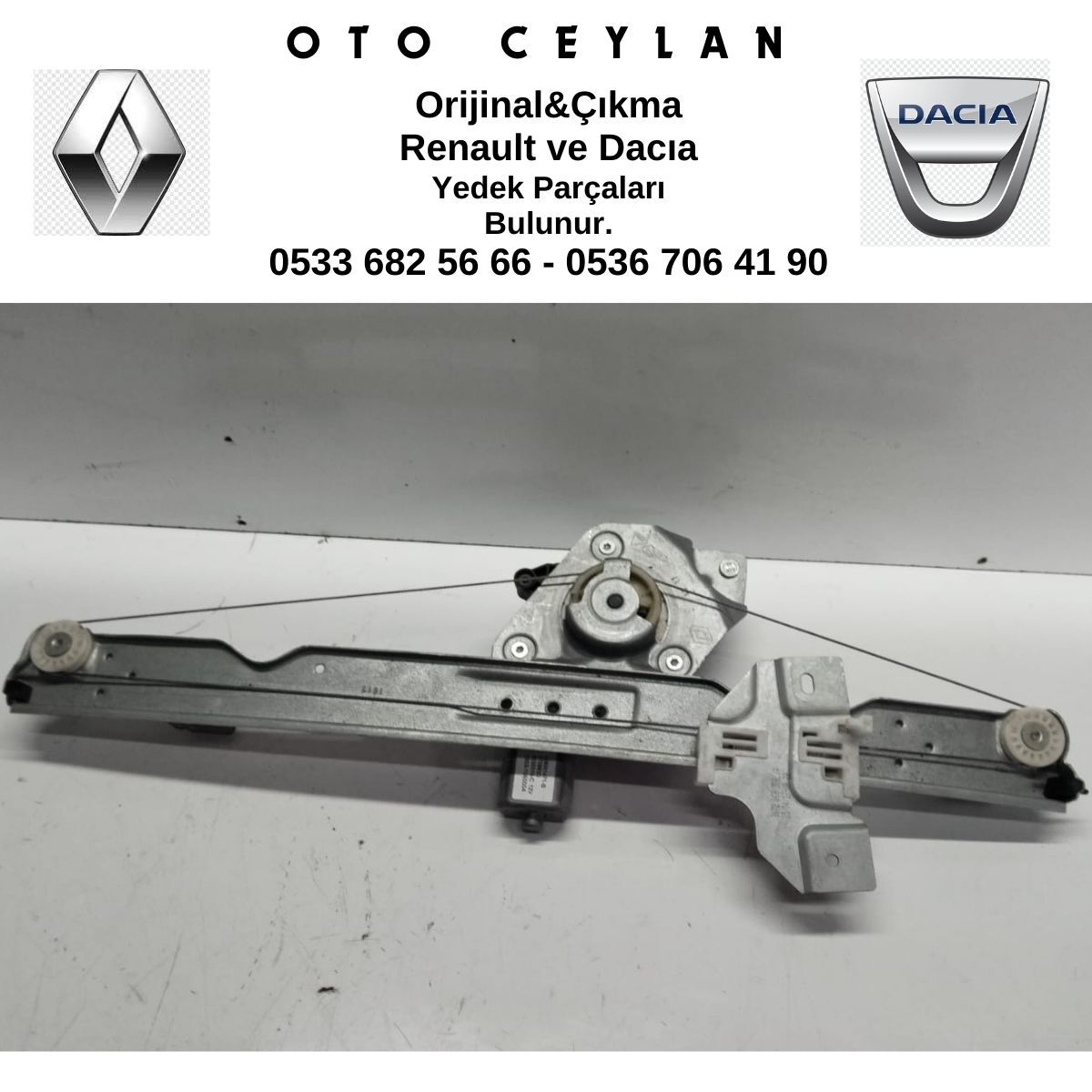 807206838R DUSTER SAĞ ÖN CAM KRİKOSU SIFIR ORİJİNAL