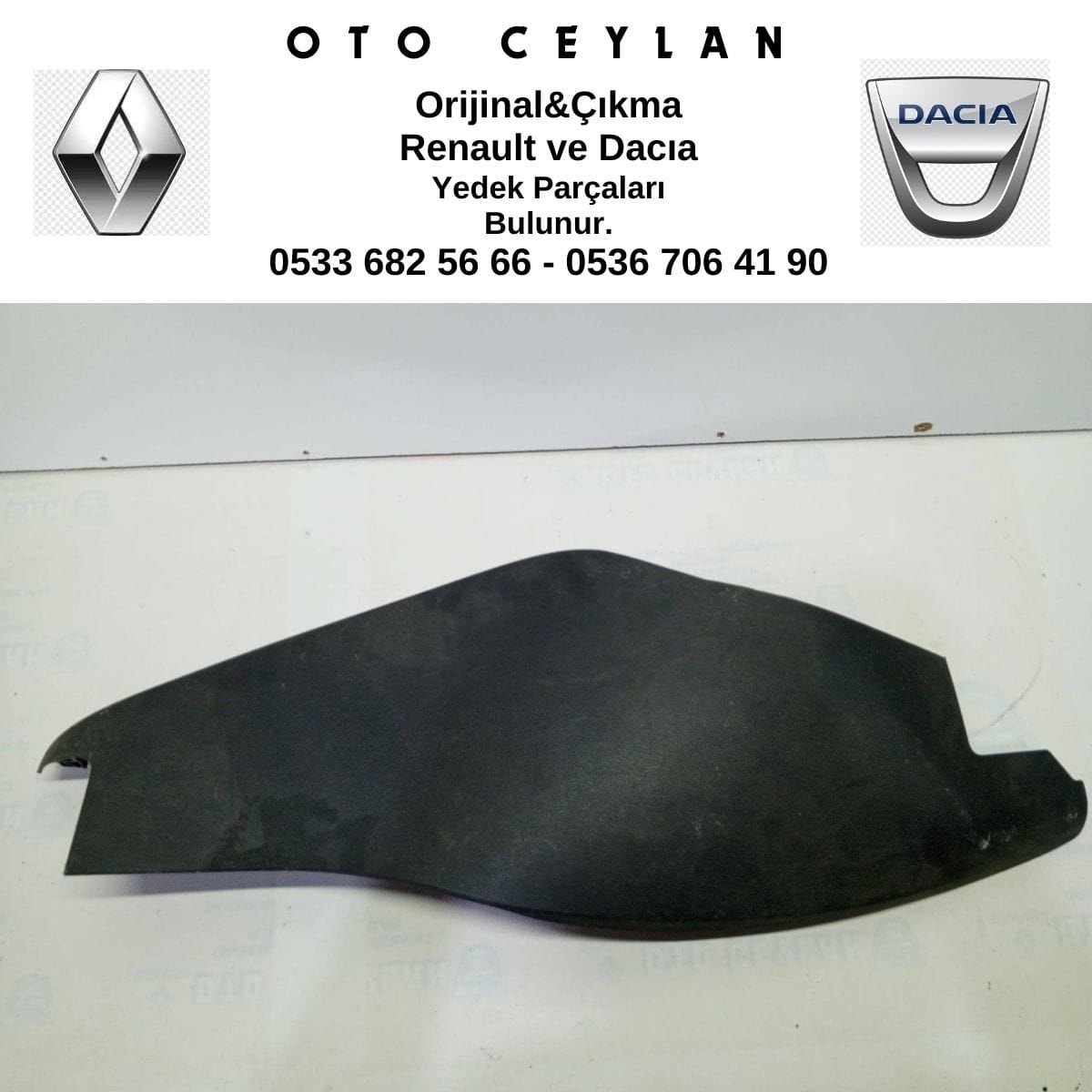 689209705R Clio 4 Sağ Konsol Giydirmesi Çıkma Orjinal