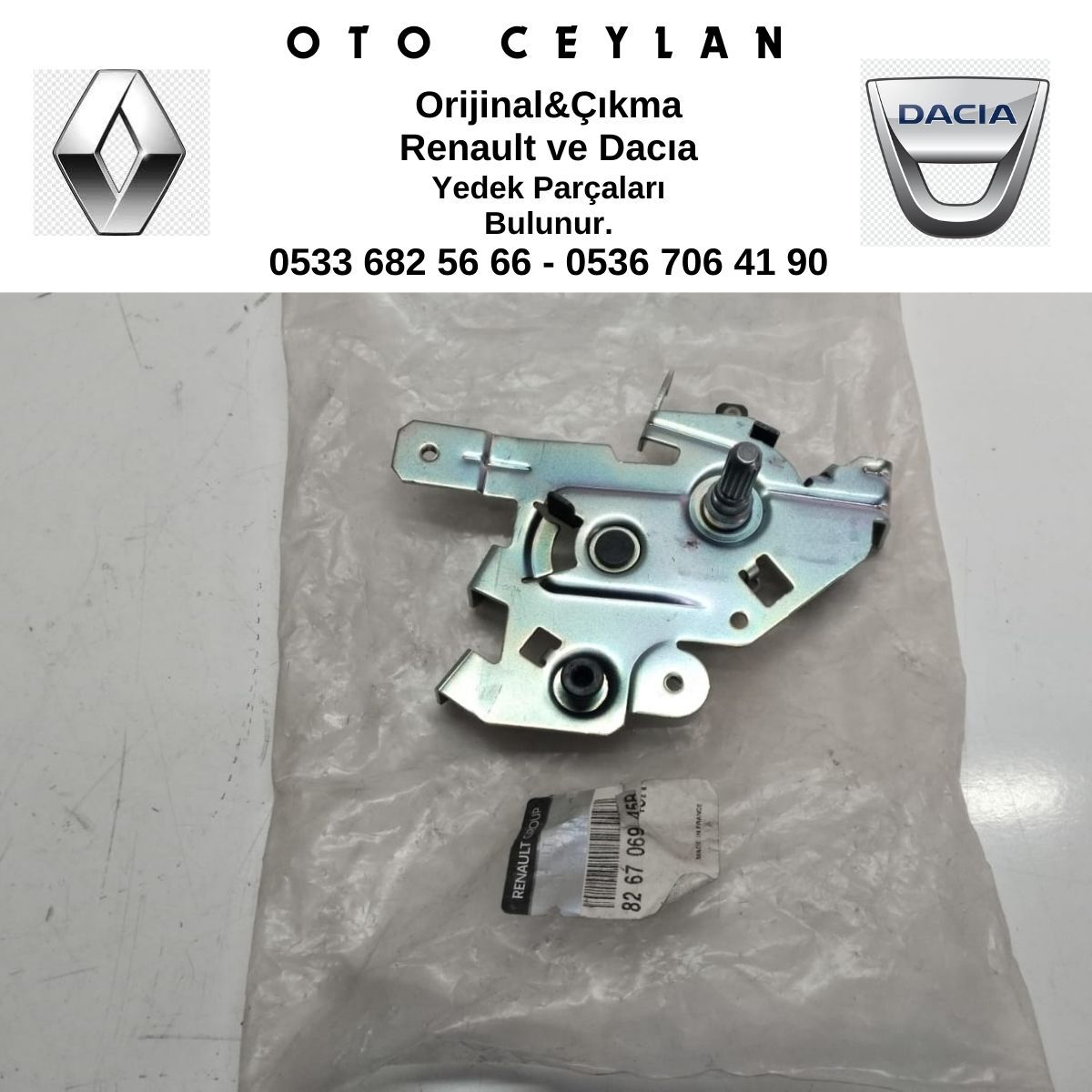 826706945R TRAFIC SAĞ SÜRGÜLÜ KAPI İÇ MEKANİZMASI SIFIR ORİJİNAL