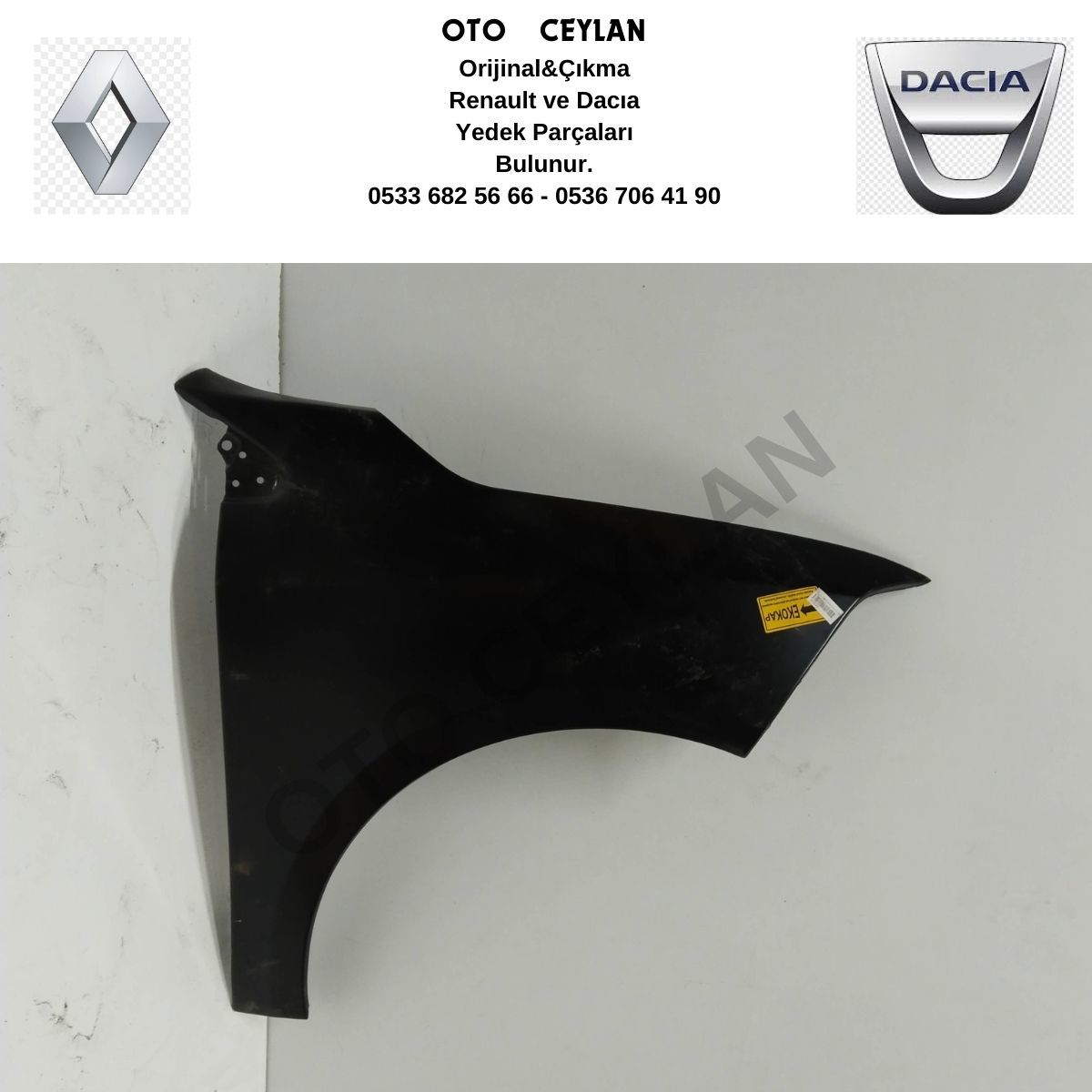 1821016R Fluence Sağ Ön Çamurluk Yerli Üretim