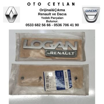 908906818R Logan Arka Bagaj Yazısı Sıfır Orjinal