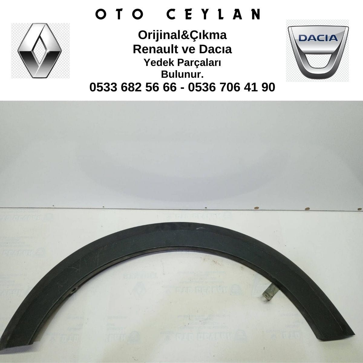 788A28246R Sandero Stepway Sağ Arka Çamurluk Süs Bandı Çıkma Orjinal