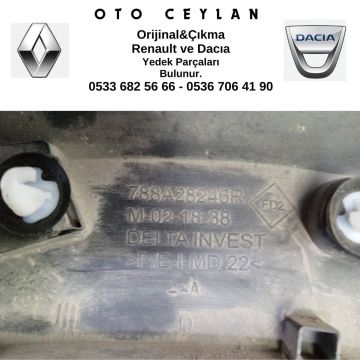 788A28246R Sandero Stepway Sağ Arka Çamurluk Süs Bandı Çıkma Orjinal