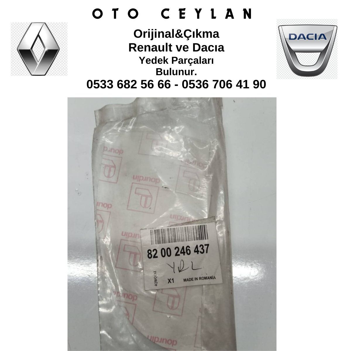 8200246437 Megan 2 Sol Arka Çamurluk Folyosu Sıfır Orjinal