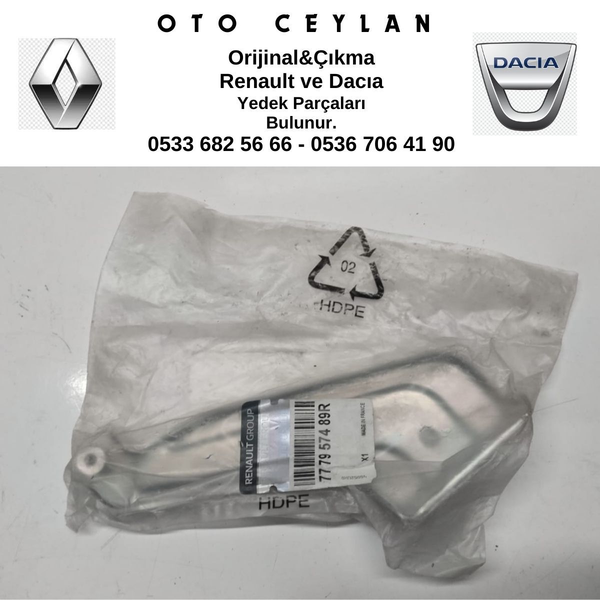 777957489R DOKKER SÜRGÜLÜ KAPI ÜST MEKANİZMASI SOL SIFIR ORİJİNAL