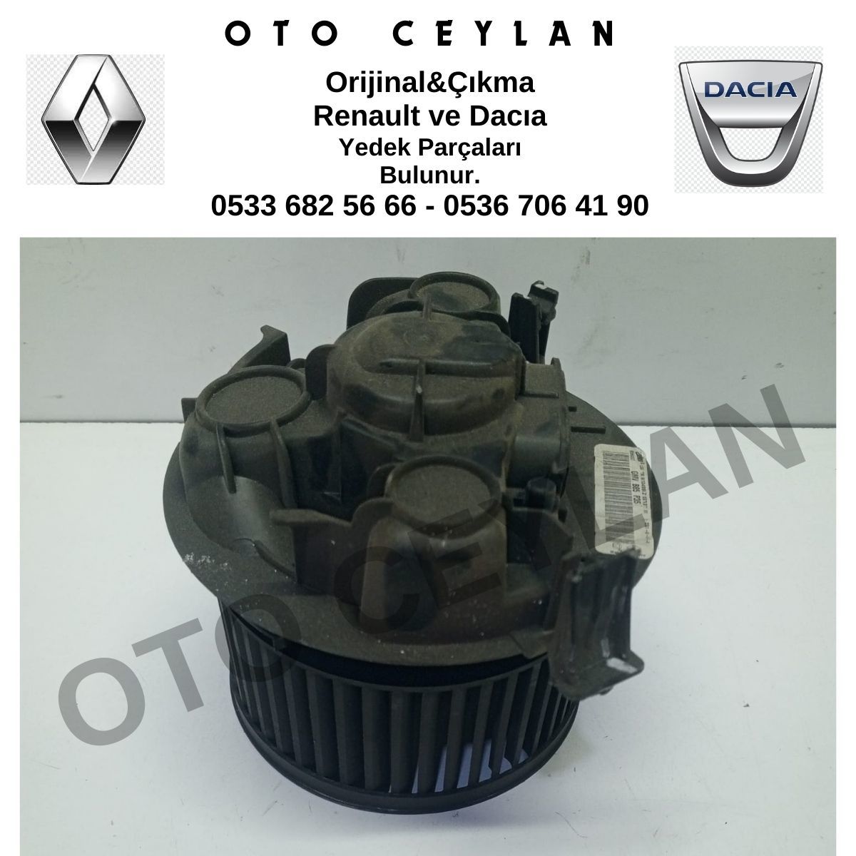 770106226 GMV B85 P35 Clio 3 Kalorifer Motoru Çıkma Valeo Marka