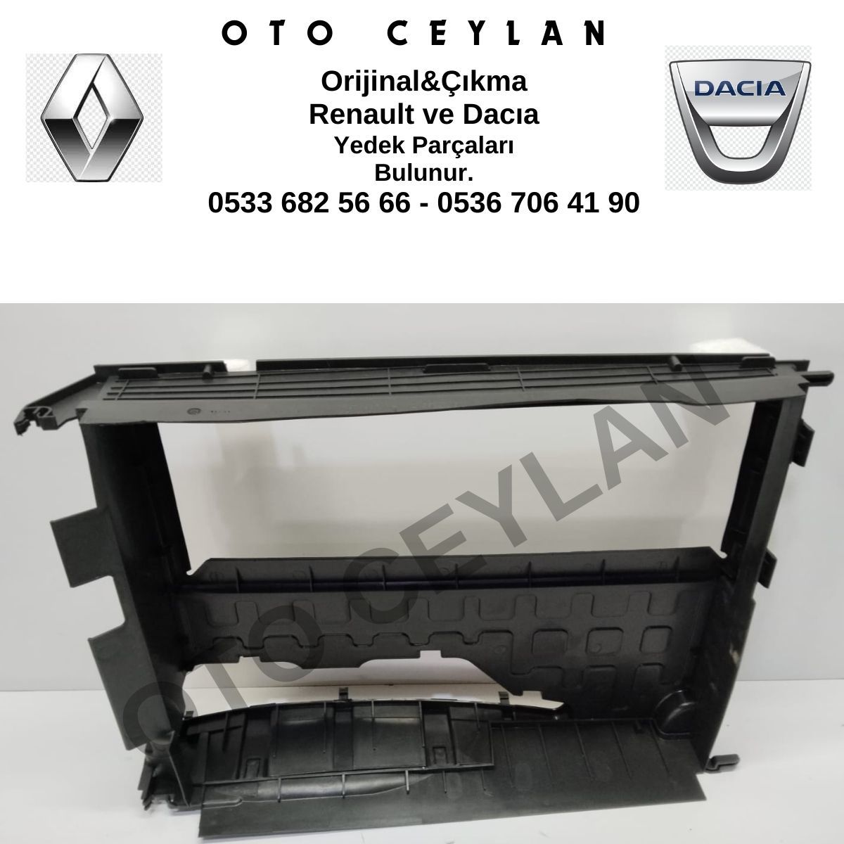 215592894R 215590215R Clio 4 Captur Radyatör Davlumbazı Sıfır Orijinal HAFİF HATALI