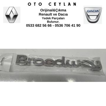 ERMAK-527139 Broadway Arka Yazı Sıfır Yan Sanayi Çıkma Orjinal