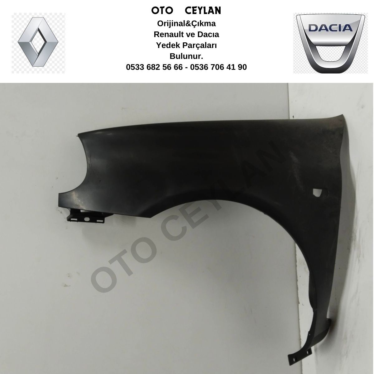 7701473025 Clıo HB Sol Ön Çamurluk Yerli Üretim 1998 --- 2001