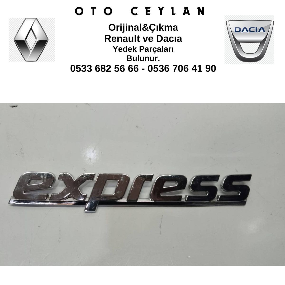 Express Arka Yazı Sıfır Yan Sanayi