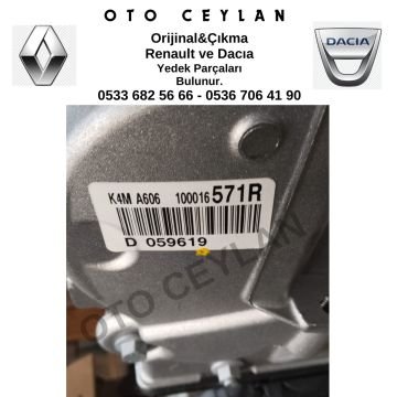 Motor Komple K4M 100016571R Sıfır Orijinal