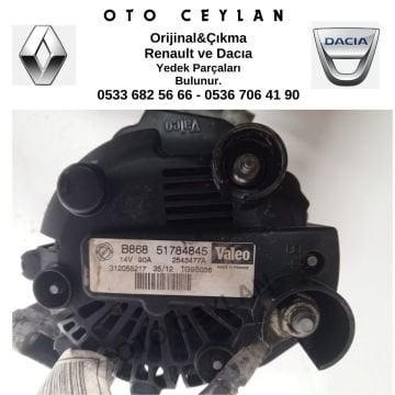 51784845 Doblo Şarj Dinamosu Orijinal Çıkma