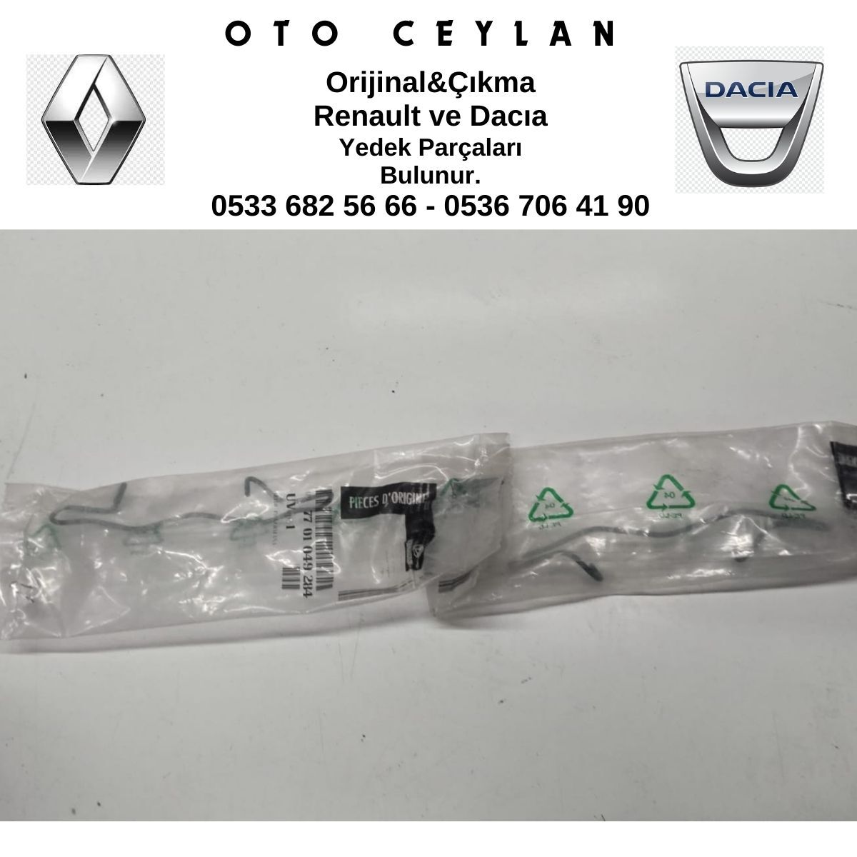 7701049284 MEGANE 2 ARKA FREN SİLİNDİR BALATA YAYI SIFIR ORİJİNAL