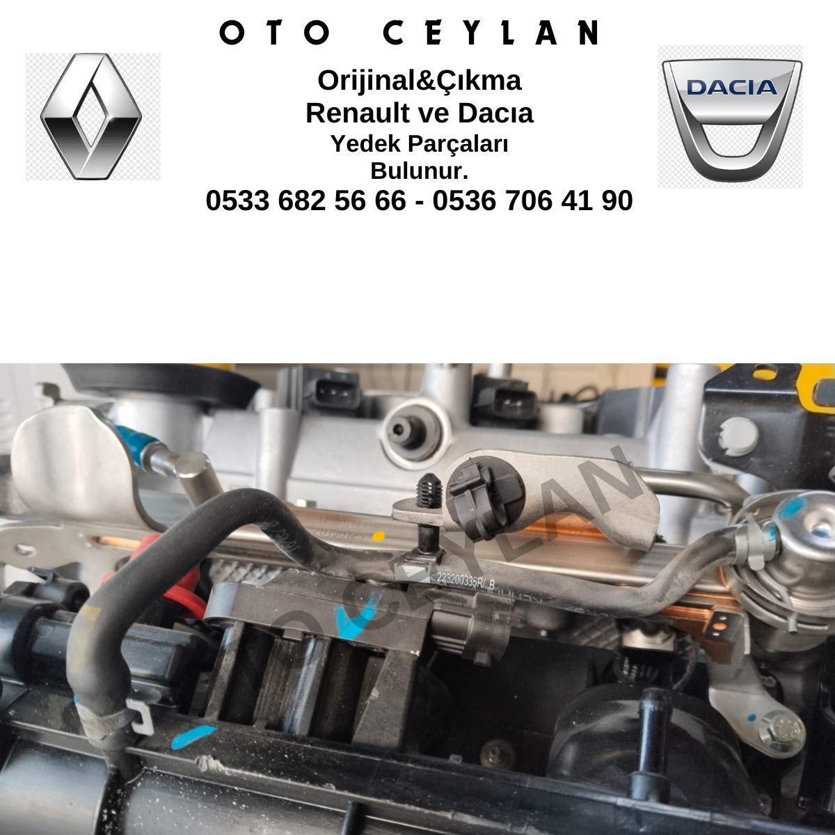 223200335R Captur Clio 2 Clio 3 Enjektör Hortumu Sıfır Orijinal