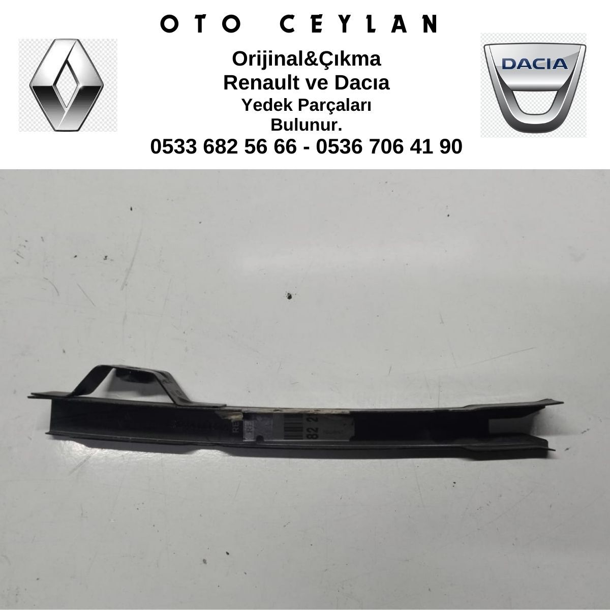 822170449R CLIO 4 SOL ARKA KAPI CAM KIZAĞI SIFIR ORİJİNAL