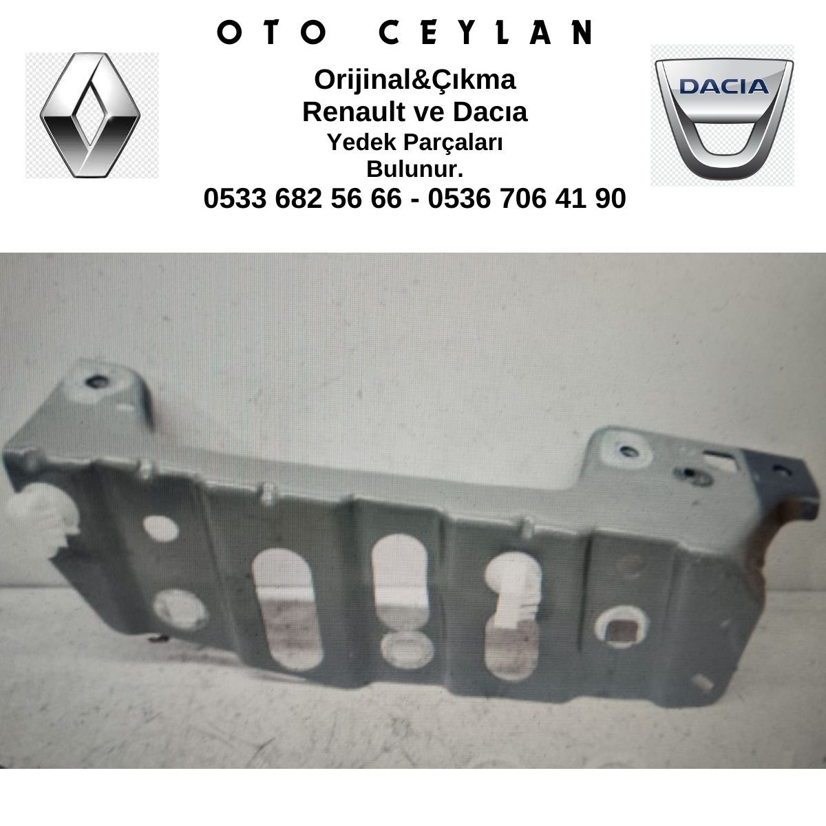 641C03412R CLIO 5 SAĞ ÇAMURLUK BAĞLANTI SUPORTU SIFIR ORİJİNAL