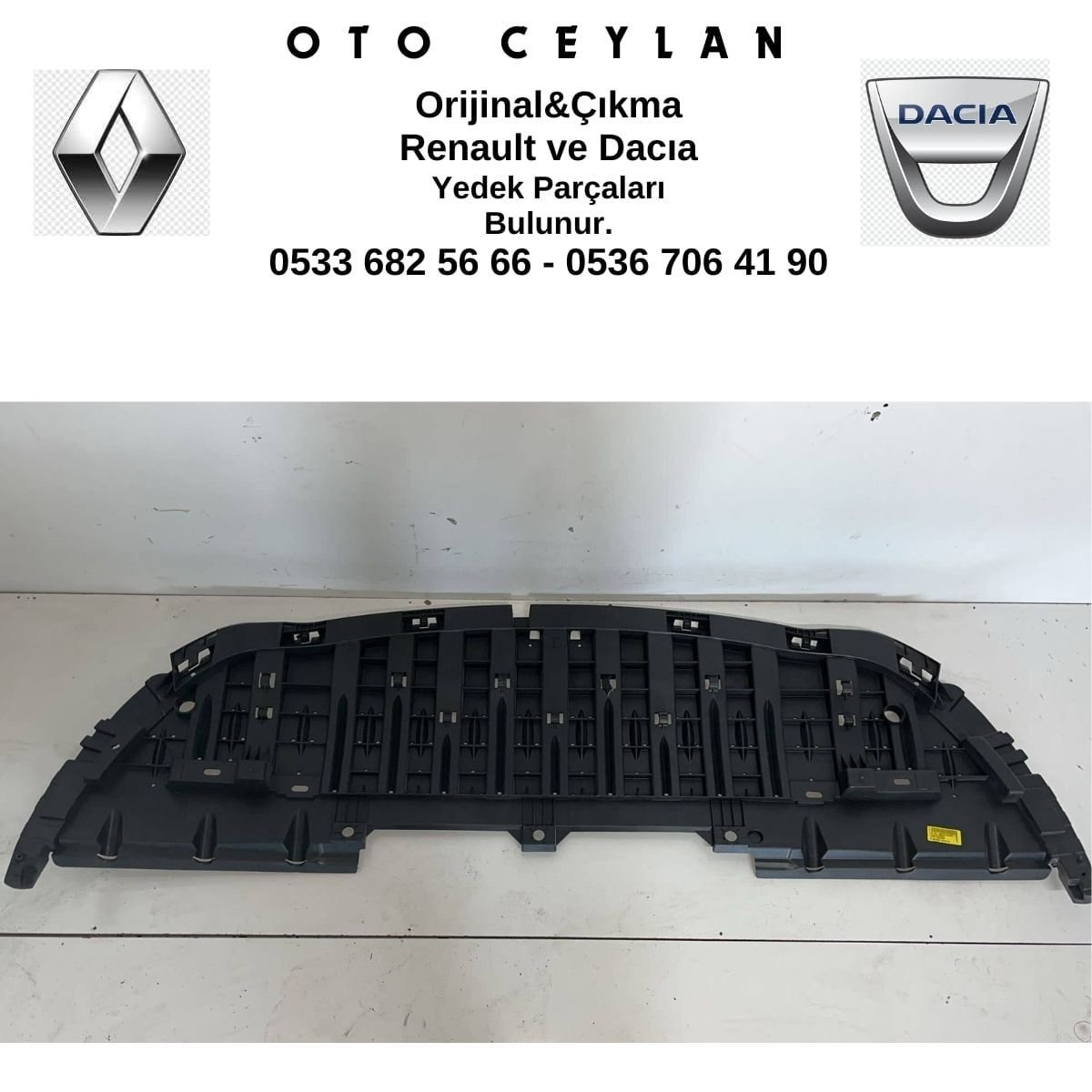 622359780R Fluence Ön Tampon Alt Deflektoru Sıfır Orjinal