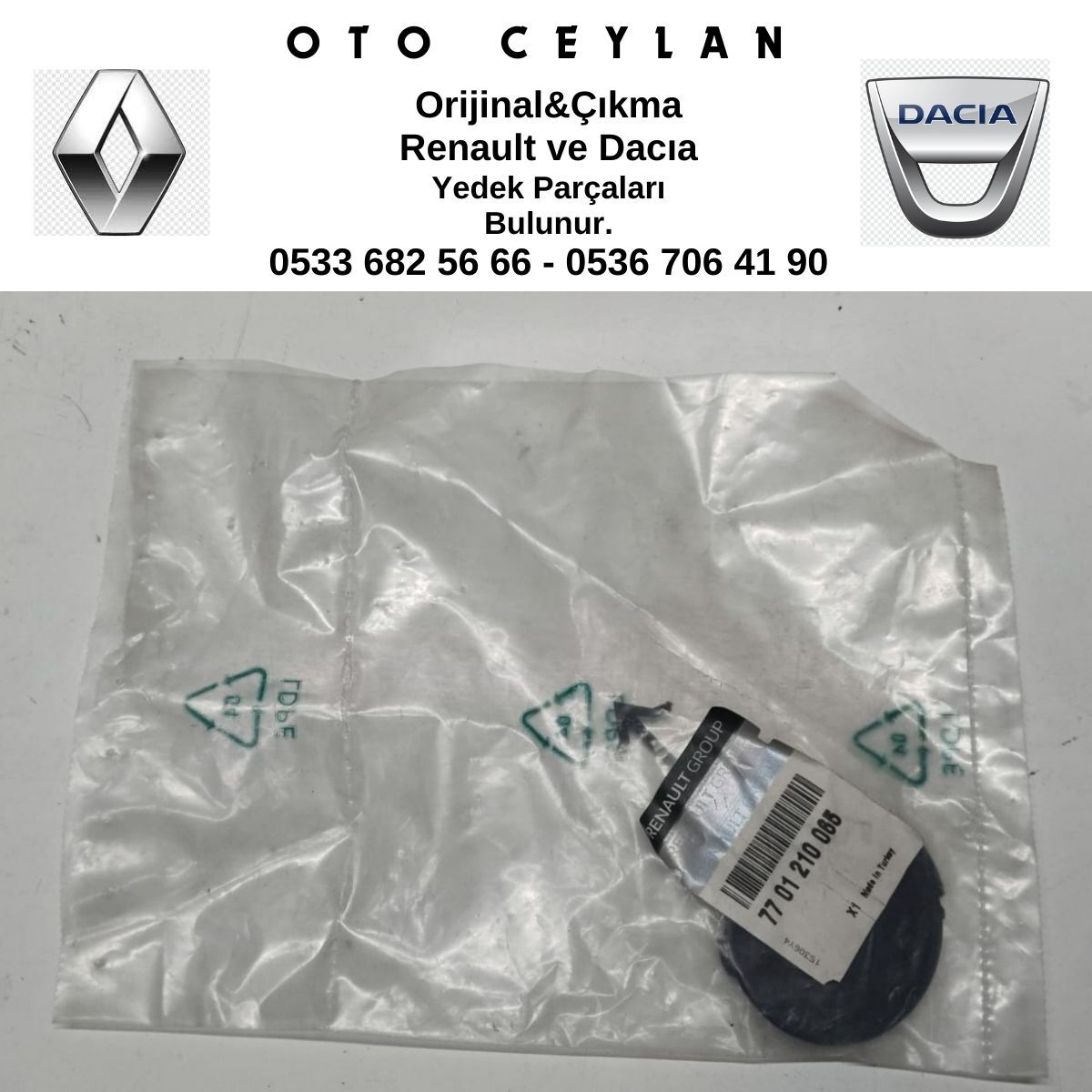 7701210065 CLIO THALIA ARKA TAMPON ÇEKİ DEMİR KAPAĞI SIFIR ORİJİNAL