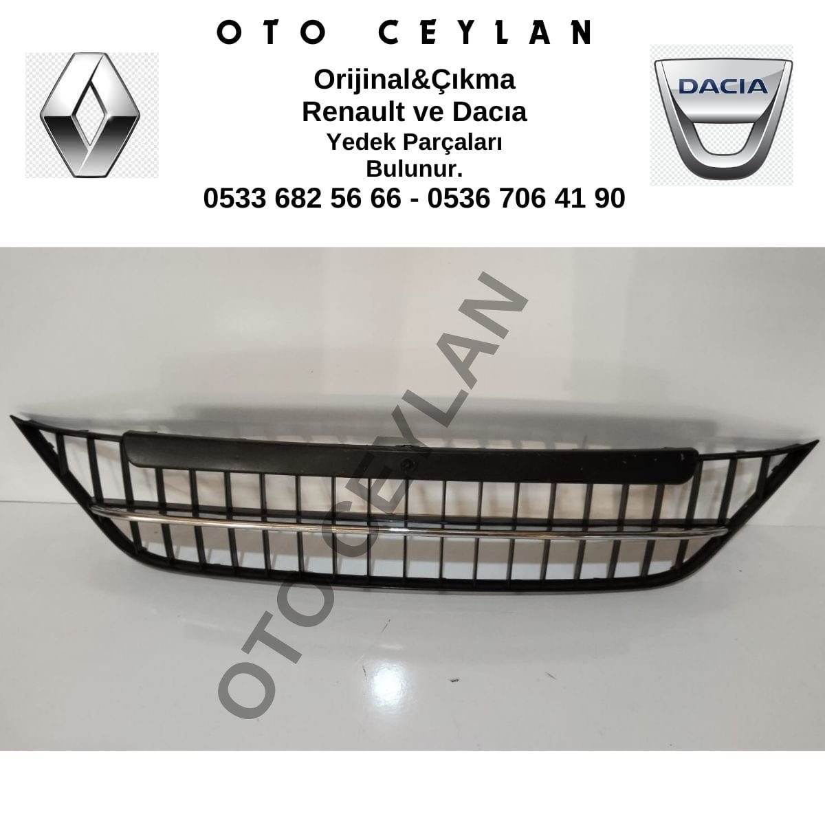 735547956 Lınea Ön Tampon Orta Panjuru (Krom Çıtalı) Yerli Üretim