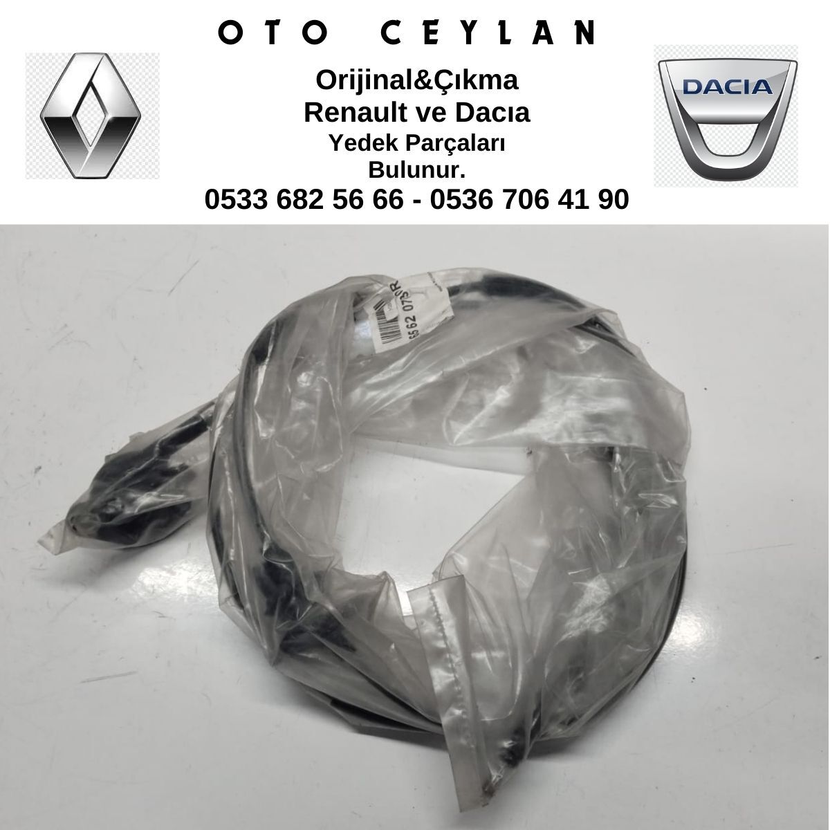 656207630R DUSTER KAPUT AÇMA TELİ SIFIR ORİJİNAL