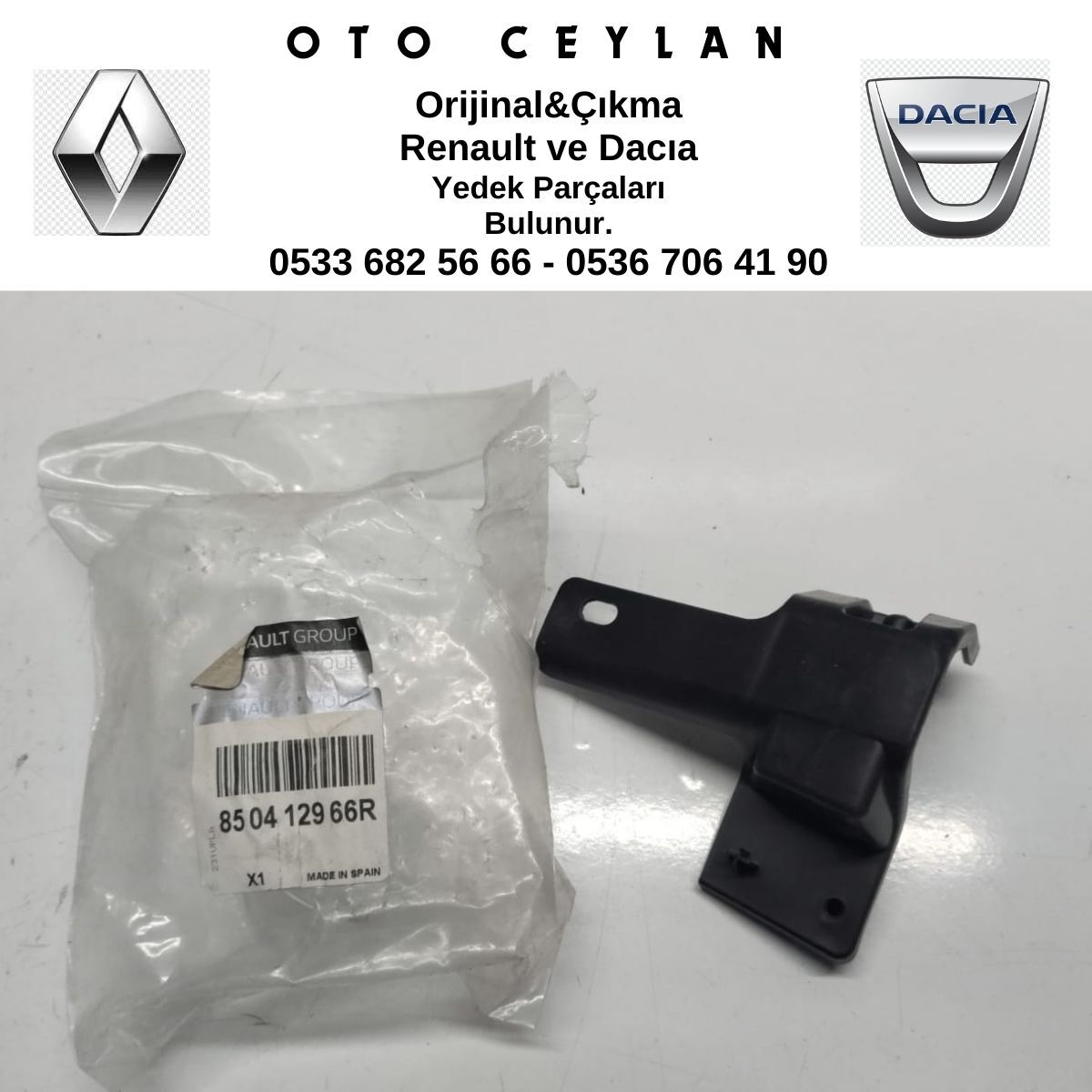 850412966R KADJAR ARKA TAMPON İÇ BAĞLANTI RAKETİ SOL SIFIR ORİJİNAL