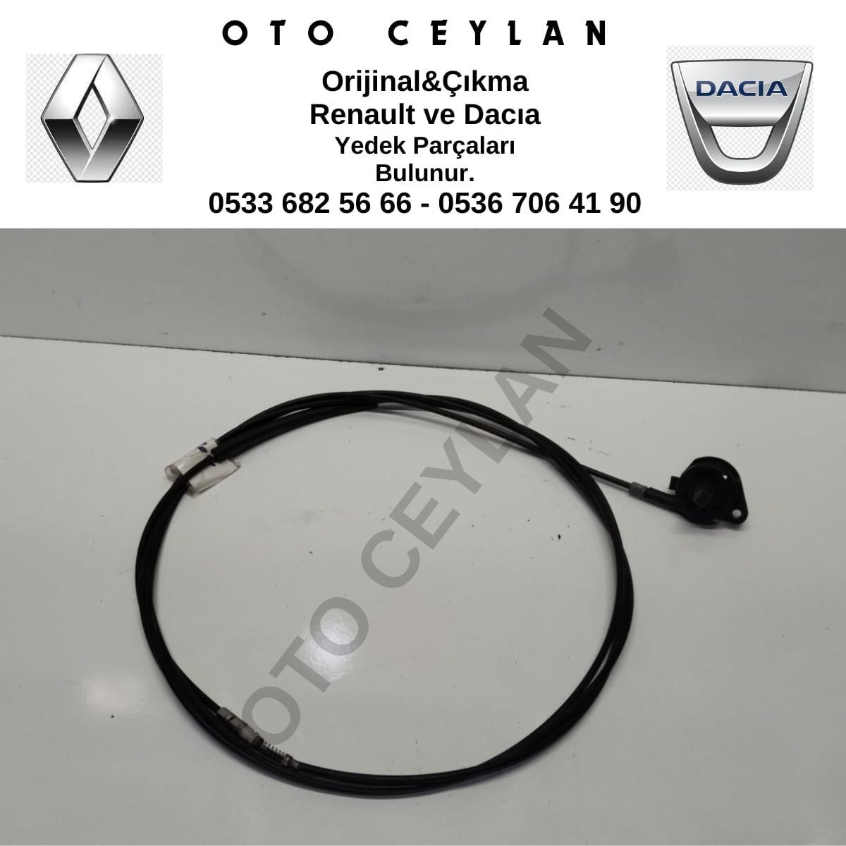 788222250R Symbol Depo Kapağı Açma Teli Çıkma Orijinal