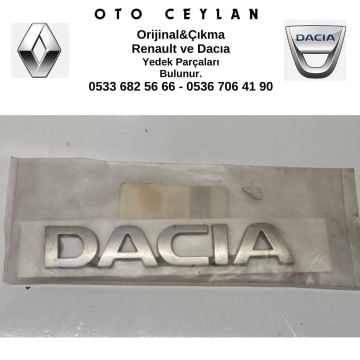 8200907776 Dacıa Arka Bagaj Yazısı Sıfır Orjinal