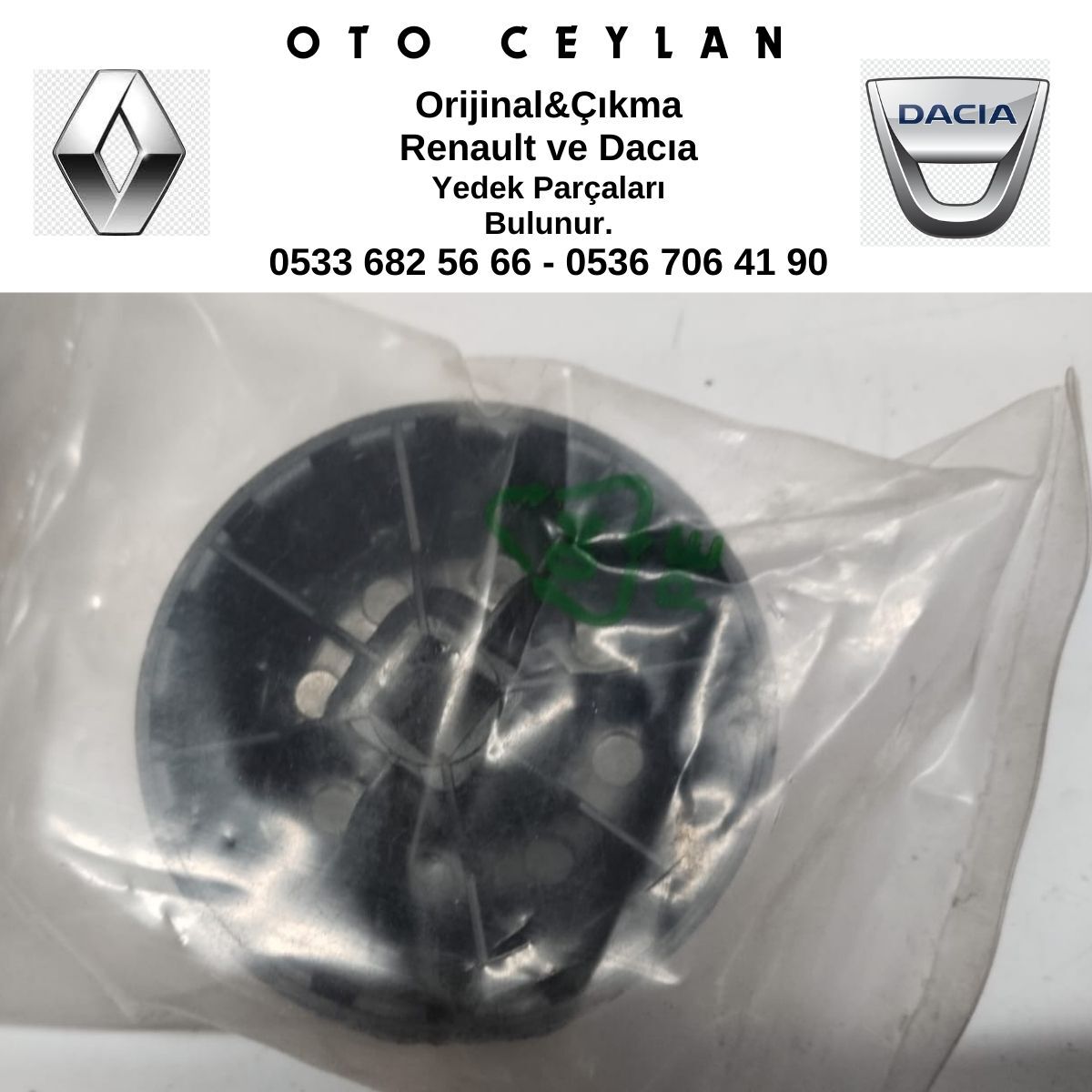 7701070783 SYMBOL ÖN KOLTUK SIRTLIK AYAR ÇEVİRME KOLU SIFIR ORİJİNAL