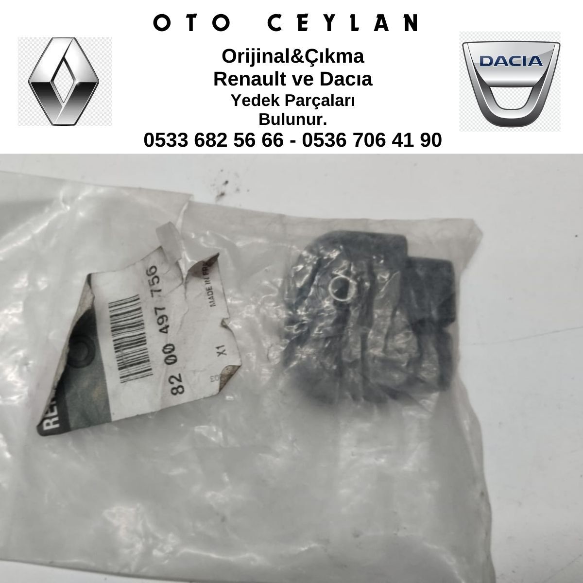 8200497756 KANGOO 2 YAN KAPI ORTA TAKOZU SIFIR ORİJİNAL