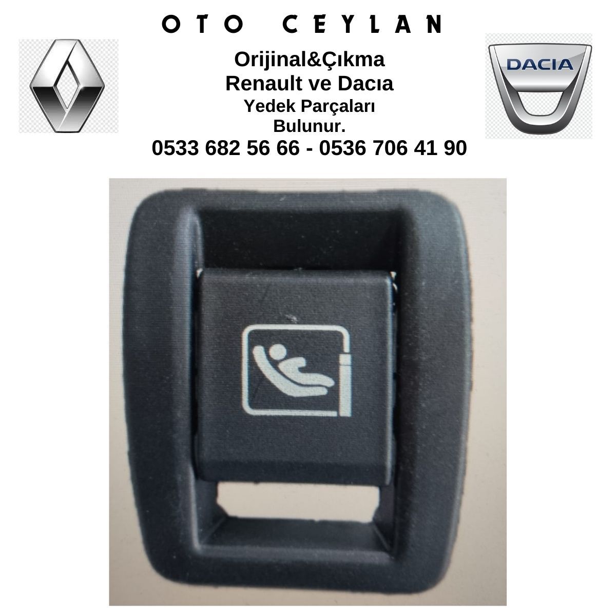 873E24846R MEGANE 4 ISOFİX KAPAĞI SIFIR ORİJİNAL