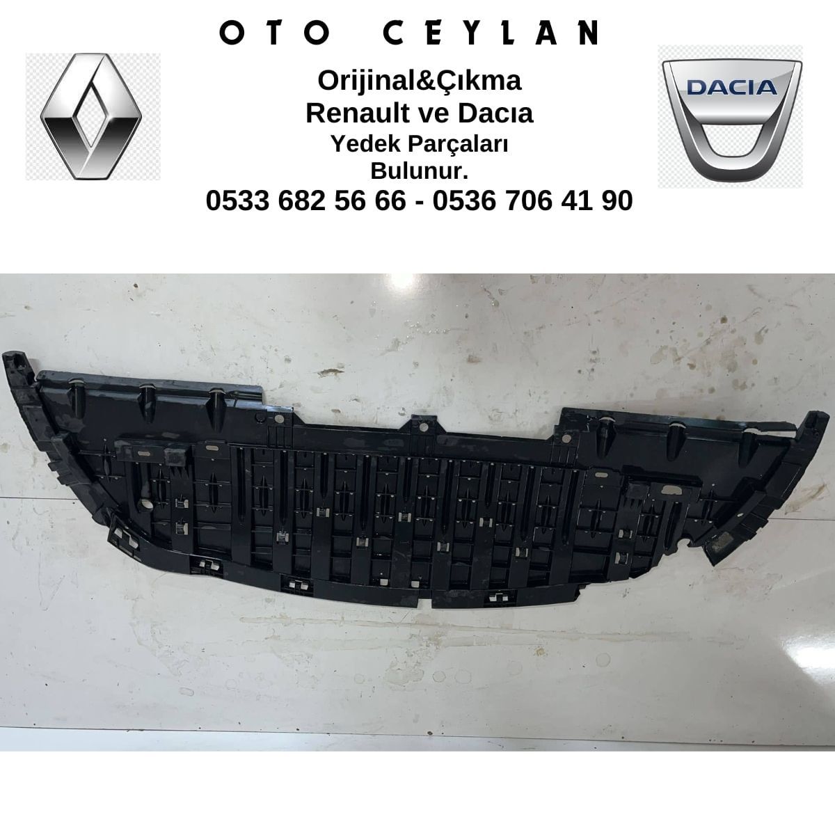 622359780R Fluence Ön Tampon Alt Muhafazası Çıkma Orjinal