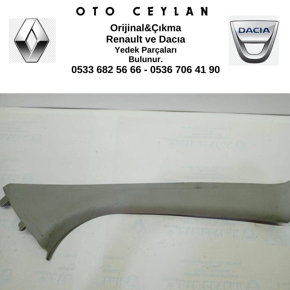 769119777R Dokker Sağ Ön Direk bakaliti Çıkma Orjinal