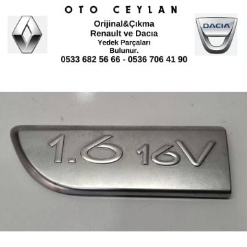 8200209149 Megan 2 Kapı Bandı Yazısı 1.6 16V Sol Krom Yazı Sıfır Yan Sanayi