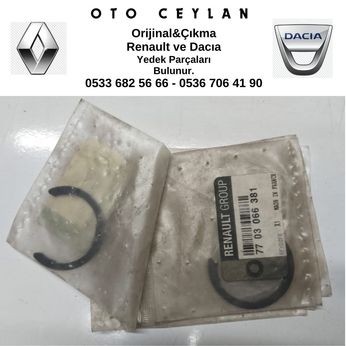 7703066381 ŞANZIMAN SEGMANI SIFIR ORİJİNAL