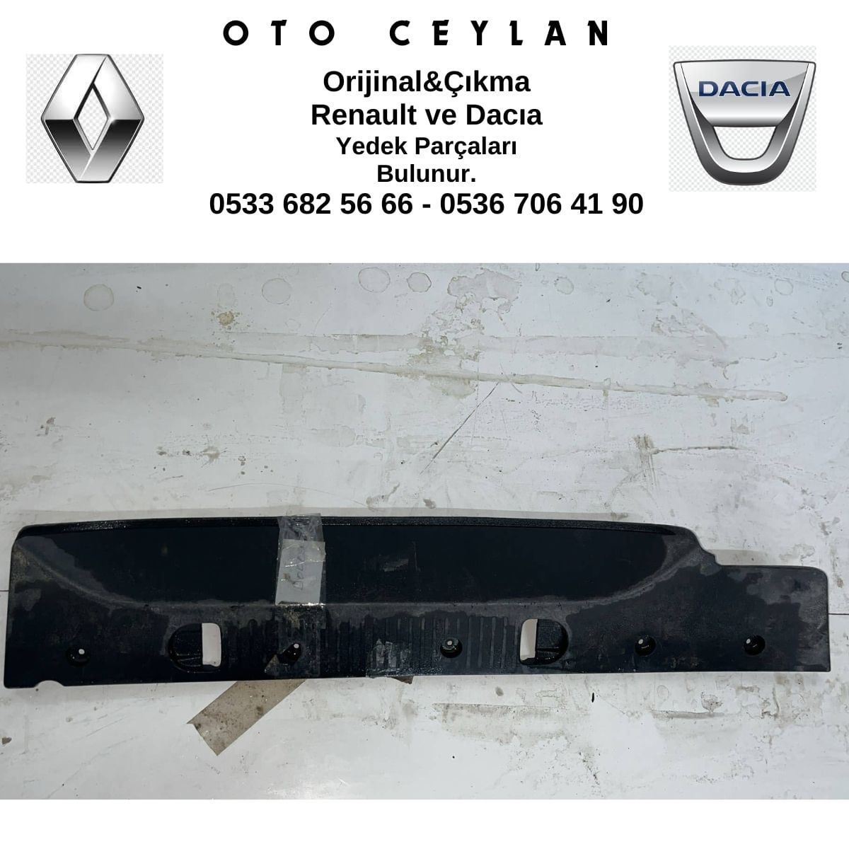 828729905R Dokker Sağ Arka kapı Eşik Bakaliti Çıkma Orjinal