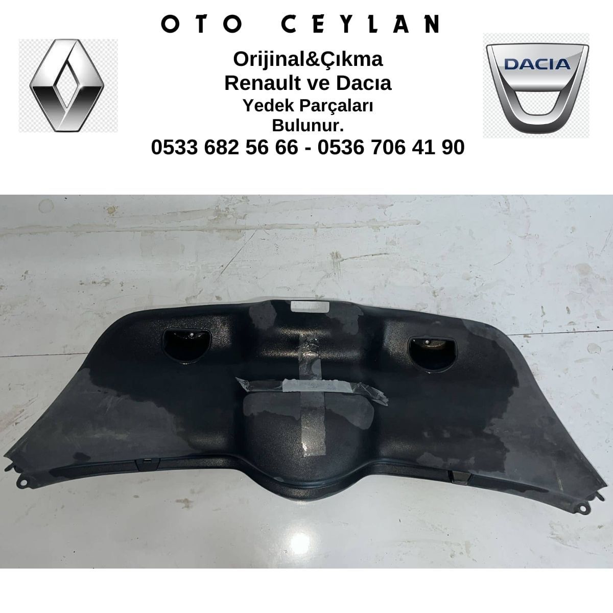 8200035024 Megan 2 HB Bagaj Kapak Kaplaması Çıkma Orjinal