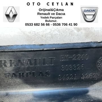 849213262R Clio 4 Arka Bagaj Eşik Kaplaması Çıkma Orjinal